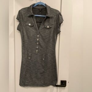 Vintage Guess two tone grey short sleeves mini dress size large